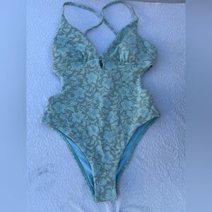 Berlook Chic Floral Teal Bikini M B02